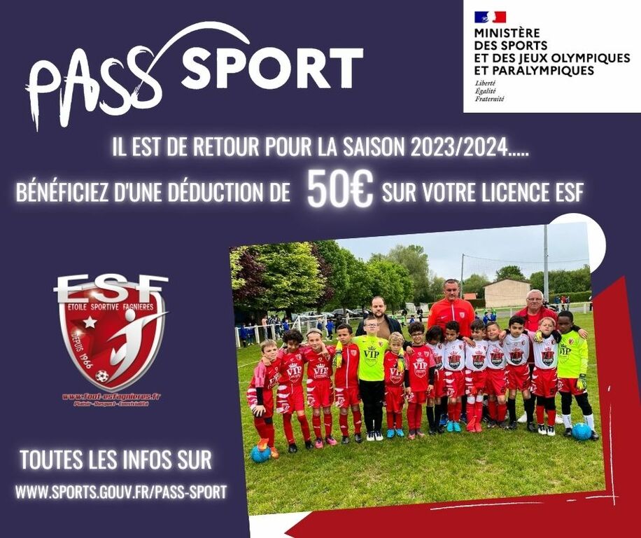 Pass'Sport, bénéficiez d'une remise de 50€....