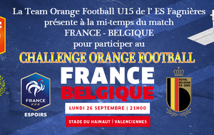 Une équipe ESF au match FRANCE vs BELGIQUE espoirs !