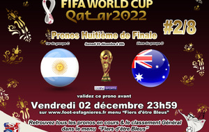 Pronostiquez Argentine vs Australie (avant le 02/12)