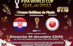 Pronostiquez Croatie vs Japon (avant le 04/12)