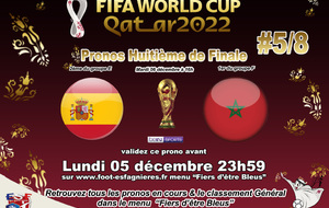 Pronostiquez Espagne vs Maroc (avant le 05/12)