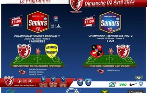 Le Programme du Dimanche 02 Avril Après-midi....