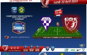 Le Programme du Lundi 10 Avril 2023...