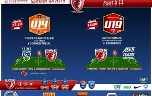 Le Programme du Samedi 08 Avril, Foot à 11...