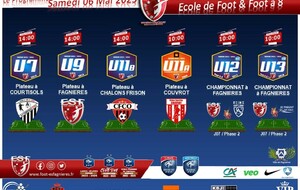 Le Programme du Samedi 6 mai, EDF & Foot à 8...