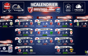 Séniors R1 - Le Calendrier des Matchs Aller....