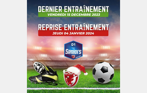 SENIORS MARNE D1 - Dernier Entraînement &amp; Reprise