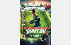 Prochain Spécifique Gardiens de But....