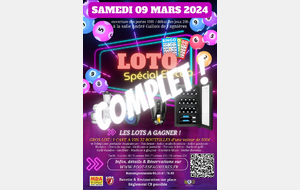 LOTO#2 "Spécial Electro" du Samedi 09 Mars 2024
