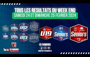 Tous les Résultats des 24 & 25 Février 2024...