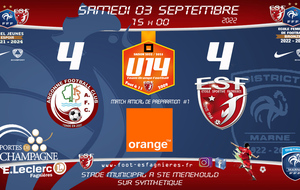 U14 D1 - Match de Préparation #1 Vs Argonne Fc