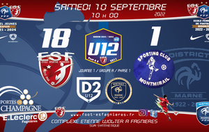 U12D2 - J1 Championnat D2 Vs Monmirail Sc