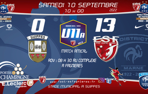 U11A - Match amical : Suippes Vs ESF11A