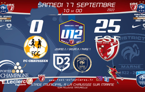 U12D2 - J2 Championnat D2 Vs La Chaussée Sur Marne 