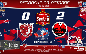 Séniors R2 - 3ème tour de Coupe GRAND EST - ES Fagnières Vs Cernay Berru Lavannes