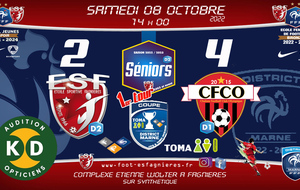 Séniors D2 - 1er tour de Coupe FPS &amp; TOMA INTERIM - ES Fagnières Vs CFCO (D1)