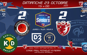 Séniors D2 - J5 Championnat D2 - Coteaux Sud Vs Séniors D2