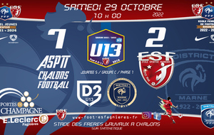 U13D2 - J5 Championnat D2 - Asptt Vs ESF13