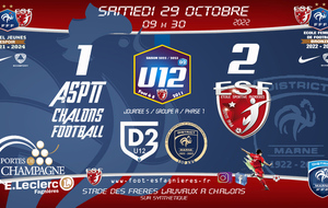 U12D2 - J5 Championnat D2 - Asptt Châlons Vs ESF12 