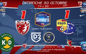 Séniors D2 - J6 Championnat D2 - ES Fagnières D2 Vs Le Gault Montmirail