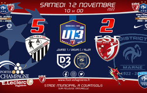 U13D2 - J7 Championnat D2 - Courtisols Estan Vs ESF13 
