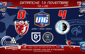 U16D1 - J7 Championnat D1 - ESF16 Vs Epernay Rcc