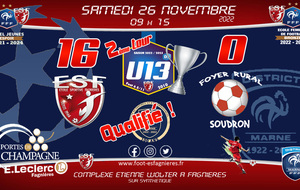 U13D2 - Coupe District Marne T2 - ESF13 Vs Foyer de Soudron