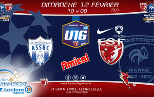 U16D2 - AMICAL - Saint Brice Courcelles D1 Vs ESF16D2