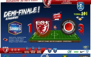 Séniors D2 - DEMI-FINALE de Coupe TOMA INTERIM &amp; FPS - ES Fagnières Vs Coteaux Sud