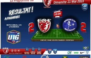 Match Amical U16 - ESF16D2 vs SC Montmirail