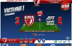 U19R2 - J23 Championnat - ESF19 vs Asptt Châlons