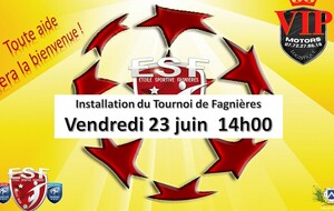 Prépartion du Tournoi de Fagnières à 14h00