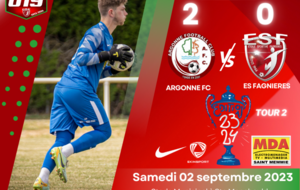 U19R2 - Coupe Gambardella T2 - ARGONNE FC vs ES FAGNIERES 19