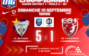 U16D1 - BETHENY FC vs ES FAGNIERES