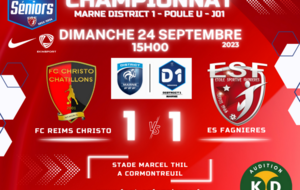 SENIORS MARNE D1/J01 - REIMS CHRISTO vs ES FAGNIERES