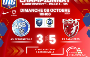 U16D1/J05 - AS BETHENIVILLE vs ES FAGNIERES