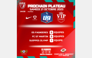 U8/U9 - PLATEAU A SAINT MARTIN SUR LE PRE