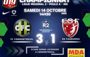U19R2/J05 - CORMONTREUIL FC vs ES FAGNIERES