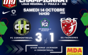 U19R2/J05 - CORMONTREUIL FC vs ES FAGNIERES 