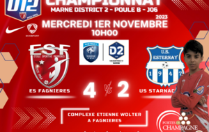 U12D2/J06 - ES FAGNIERES VS ESTERNAY US