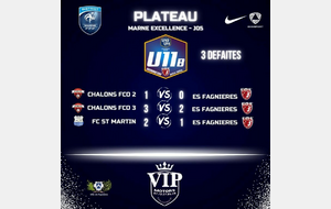 U11B HONNEUR - PLATEAU A CHALONS