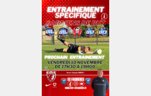 Entraînement Spécifique Gardien de but...