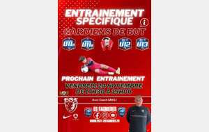 Entraînement spécifique Gardiens de But...