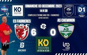 SENIORS MARNE D1/J11 - ES FAGNIERES vs AS CHEMINON