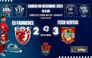 U11B HONNEUR - MATCH AMICAL vs FCCB VERTUS