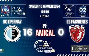 U12D2 - MATCH AMICAL - RC EPERNAY VS ES FAGNIERES