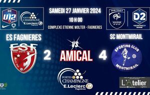 U12D2 - MATCH AMICAL - ES FAGNIERES VS SC MONTMIRAIL