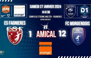 U14D1 - MATCH AMICAL - ES FAGNIERES VS FC MORGENDOIS