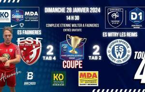 SENIORS MARNE D1 - COUPE CHAUVIN T4 VS WITRY LES REIMS ES