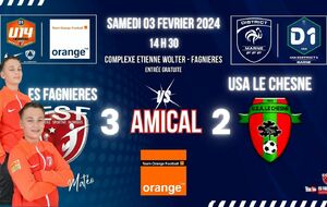 U14D1 - MATCH AMICAL - ES FAGNIERES VS USA LE CHESNE